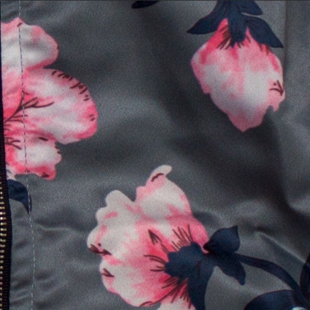 •Floral Print Bomber Jacket, 18-24 months - Picture 2 of 3